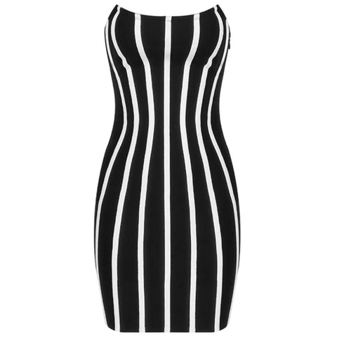 Sexy strapless bandage dress