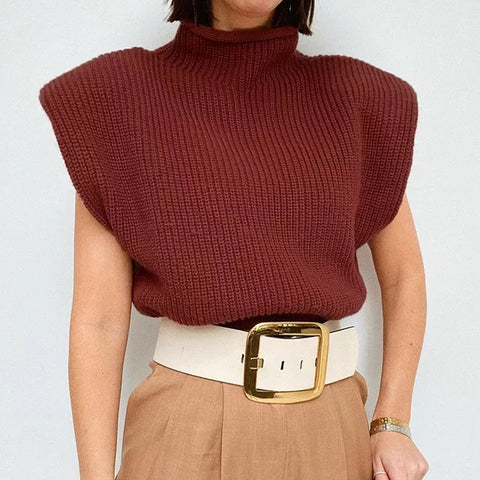 Short Sleeves padded knitwear