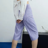 High Waist half leg pants