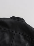 belted leather jacket