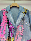 Multi sequin jacket