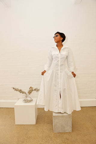 The summer cotton dress