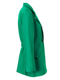Green cut out blazer