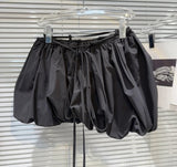 High waist balloon skorts  (black)