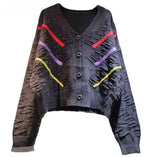 Loose Knitted sweater (multi stripes) 1