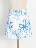 3pc floral print cami shorts and shirt
