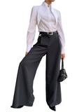 Long Lapel Blouse