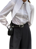 Long Lapel Blouse