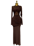 Mesh fold dress