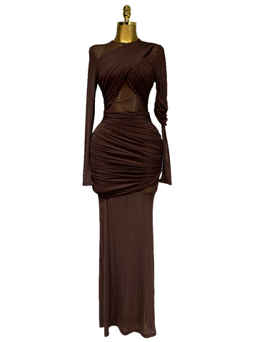 Mesh fold dress