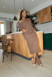 2pc knitted set (Brown)