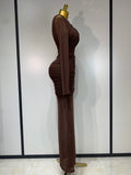 Mesh fold dress