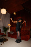 Mesh tassle dress