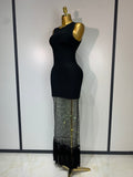 Mesh tassle dress