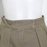 High waist tapered trousers (Coffee)