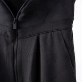 High Waist patchwork zipper loose trousers