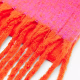 soft scarf (pink/orange)
