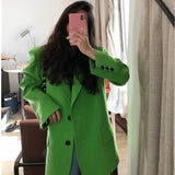 Green 'colour pop' spring blazer