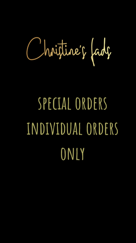 Special orders/individual orders