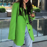 Green 'colour pop' spring blazer