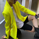 Yellow 'Colour pop' spring blazer