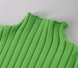 2pc knitted set - green