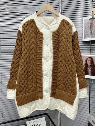 Knitted loose jacket