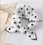 Polka dot print scarf (small)